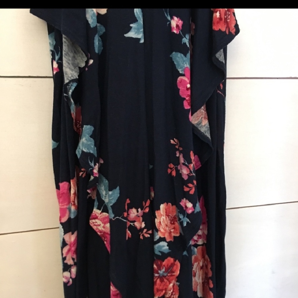 🔥Floral print ruffle front dress - Picture 5 of 5